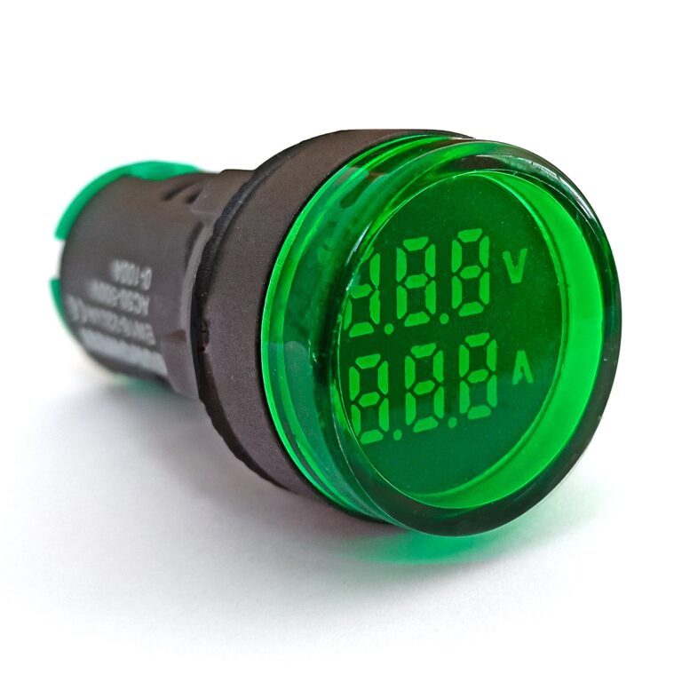 Q22 mm Led'li Voltmetre & Ampermetre